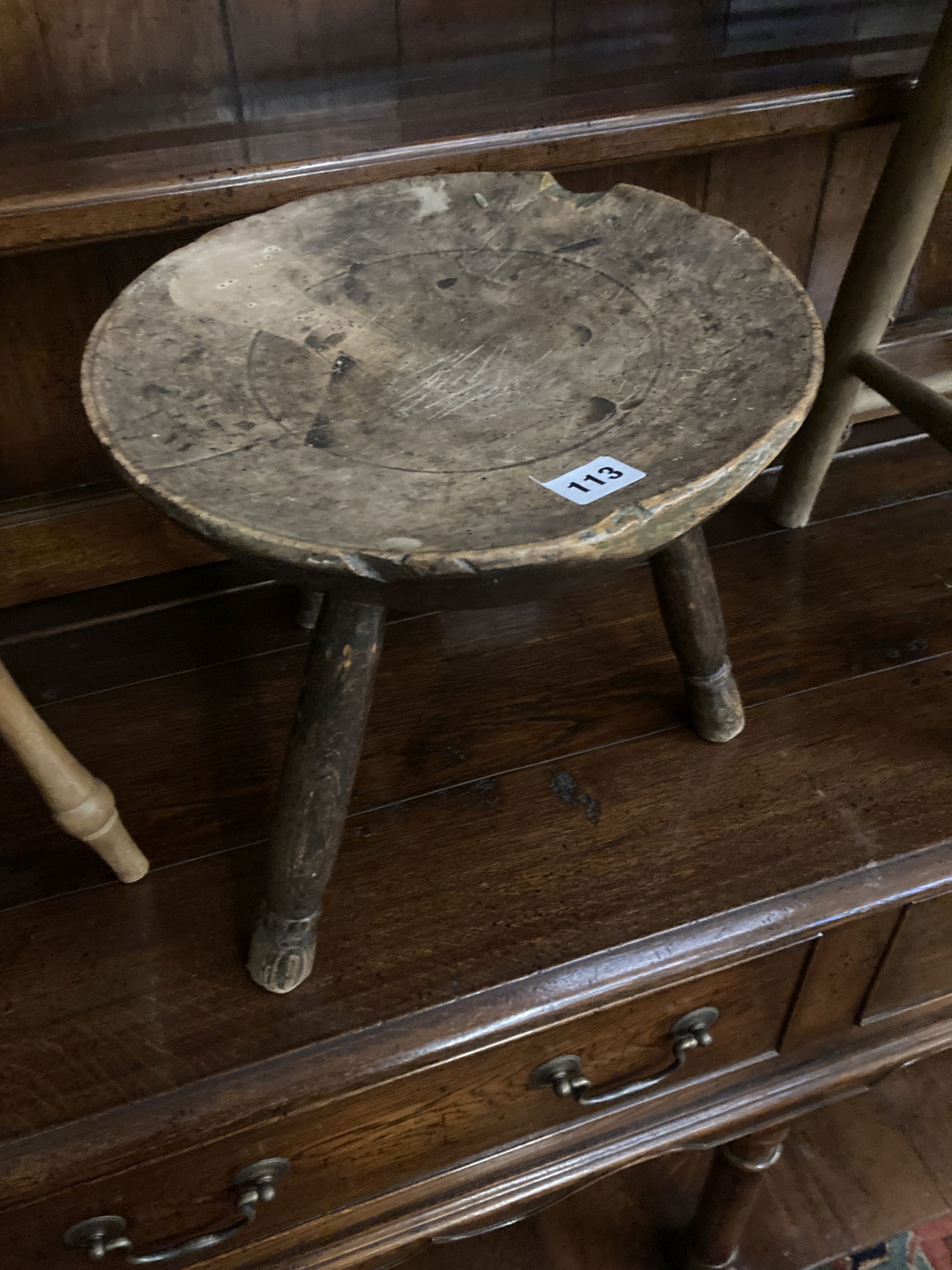 Three 19th century provincial stools